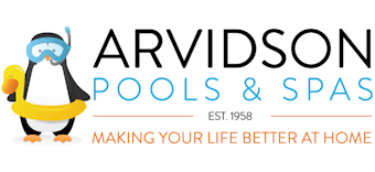 Arvidson Pools and Spas Logo