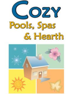 Cozy Pools Spas and Hearth Logo