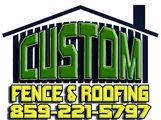 Custom Fence and Roofing Logo