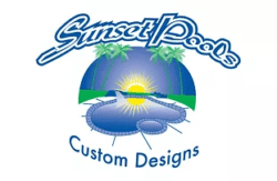 Sunset Pools Custom Designs Logo