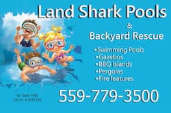 Land Shark Pools and Backyard Living Logo