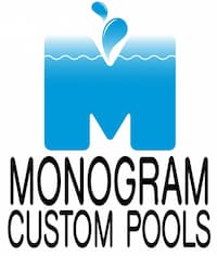 Monogram Custom Pools Logo