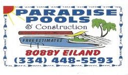 Paradise Pools and Construction Logo