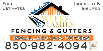 Weeks Family Fencing & Gutters Logo