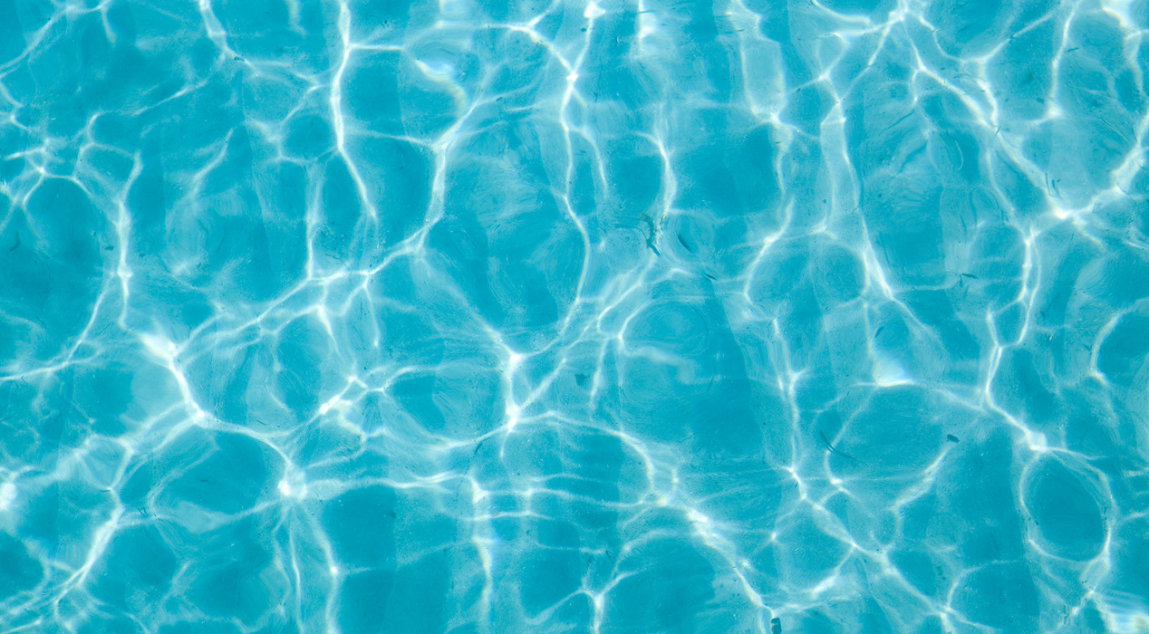 Pool water waves pattern
